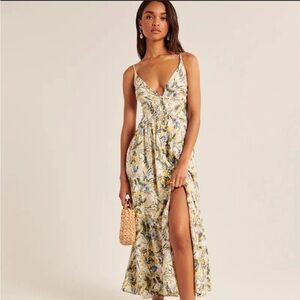 Abercrombie button through maxi dress